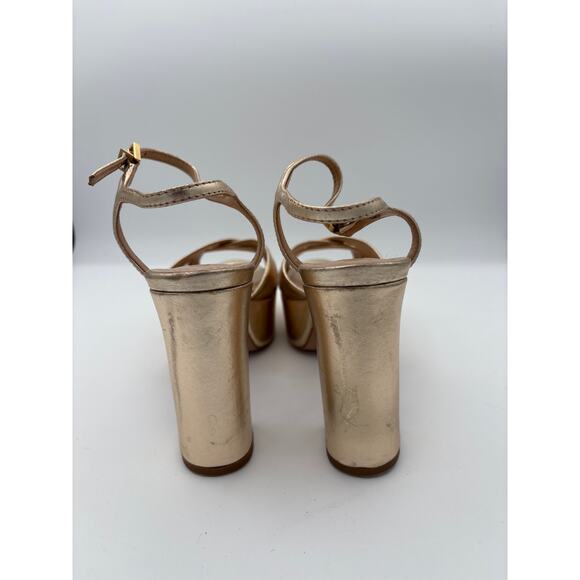 Women’s Schutz Size 7.5 Strappy Block Heels - Picture 4 of 6